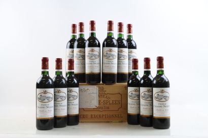 12 bouteilles de MOULIS EN MEDOC 1999 du...
