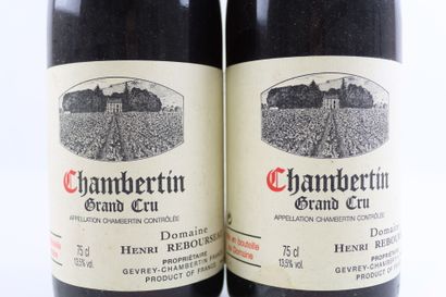 2 bouteilles de CHAMBERTIN 2002 du Domaine...