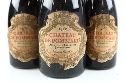 3 bouteilles de POMMARD 1985 du Château de...