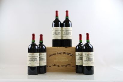 6 Magnums de SAINT-ESTEPHE 2000 du Château...
