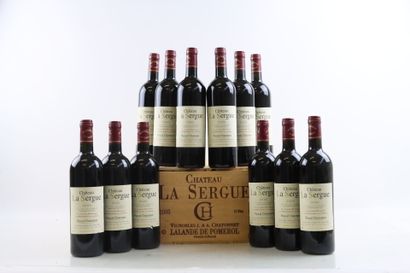 12 bottles of LALANDE DE POMEROL 2000 from...