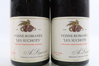 2 bouteilles de VOSNE-ROMANEE 1er Cru Les...