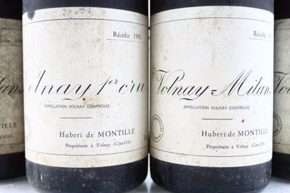 Réunion de 4 bouteilles de VOLNAY 1981 du...