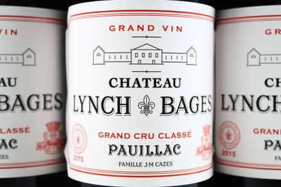 3 bouteilles de PAUILLAC de 2015 du Château...