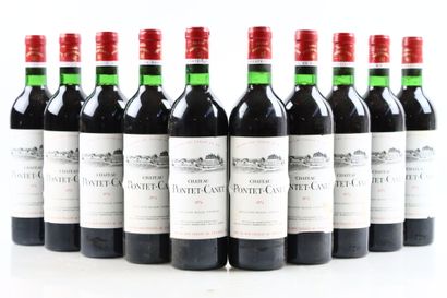 10 bouteilles de PAUILLAC 1974 du Château...