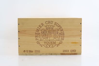 12 bouteilles de SAUTERNES 2003 du Château...