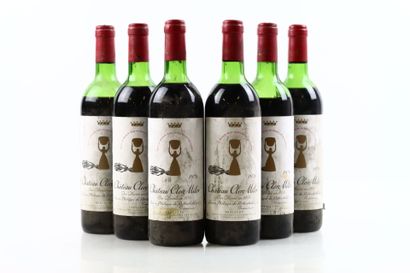 6 bouteilles de PAUILLAC 1978 du Château...