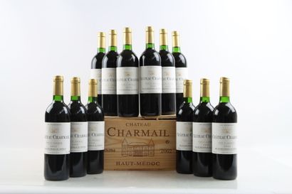 12 bouteilles de HAUT-MEDOC 2002 du Château...