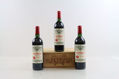 3 bottles of PETRUS POMEROL 2000, original...