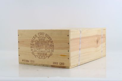 12 bouteilles de SAUTERNES 2003 du Château...