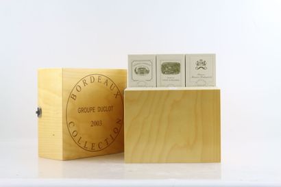 Caisse bois par DUCLOT de 9 bouteilles de...