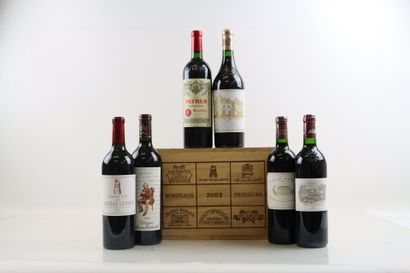 Caisse bois par DUCLOT de 6 bouteilles de...
