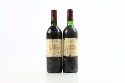 2 bouteilles de MARGAUX 1983 et 1984 du PAVILLON...