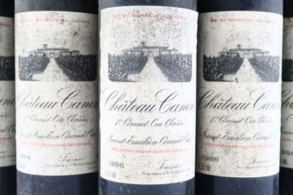 7 bouteilles de SAINT-EMILION Grand Cru 1986...