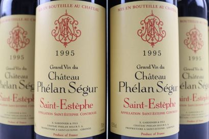 6 bouteilles de SAINT-ESTEPHE 1995 du Château...