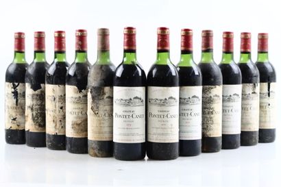 12 bouteilles de PAUILLAC 1979 du Château...