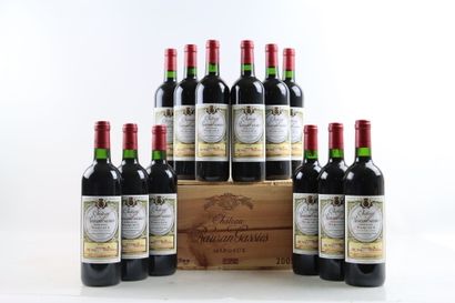 12 bouteilles de MARGAUX 2005 du Château...