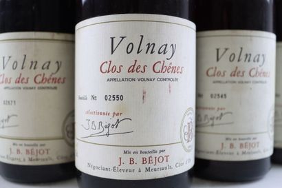 7 bouteilles de VOLNAY Clos des Chênes 1988...