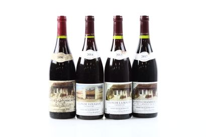 Réunion de 4 bouteilles de Côte de Nuits...