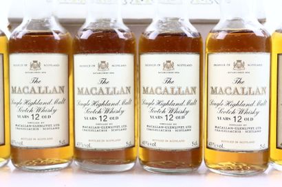 12 Mignonnettes de SCOTCH WHISKY Single Highland...