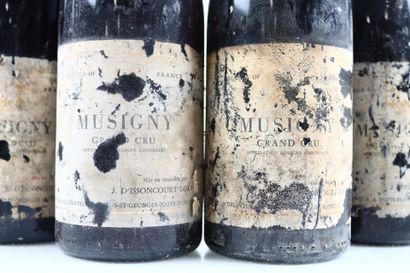 6 bouteilles de MUSIGNY supposées de 1988...