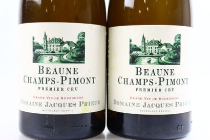 2 bouteilles de BEAUNE Blanc 1er Cru Champs-Pimont...
