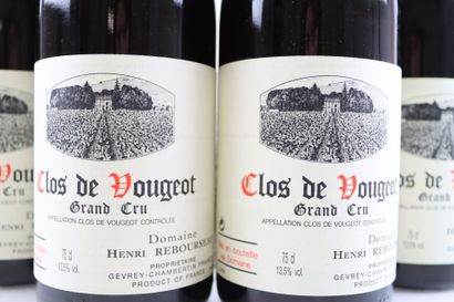 6 bouteilles de CLOS DE VOUGEOT 2000 du Domaine...