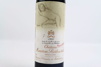 1 bouteille de PAUILLAC 1993 du Château MOUTON...