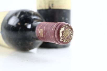 2 bouteilles de MARGAUX 1983 et 1984 du PAVILLON...