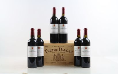 6 bottles of SAINT-EMILION 2008 from Château...