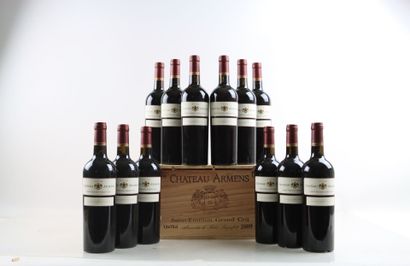 12 bottles of SAINT-EMILION Grand Cru 2009...