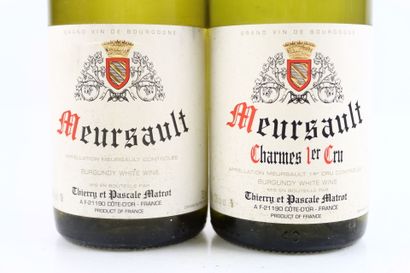 2 bouteilles de MEURSAULT Charmes 1er Cru...