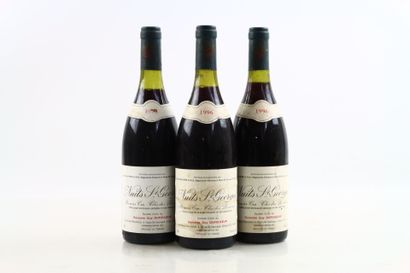 3 bouteilles de NUITS-SAINT-GEORGES 1996...