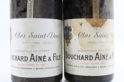 2 bouteilles de CLOS SAINT-DENIS 1970 par...