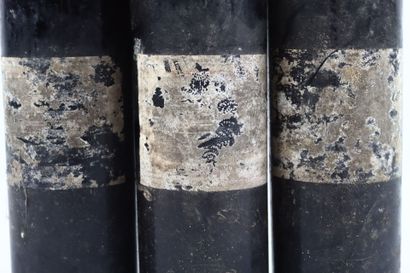 3 Bouteilles de PAUILLAC 1972 supposées du...