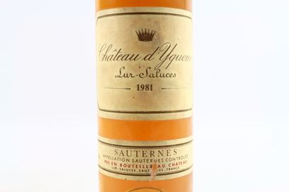 bouteille de SAUTERNES 1981 du Château d'YQUEM....