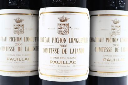 3 bouteilles de PAUILLAC 2006 du Château...