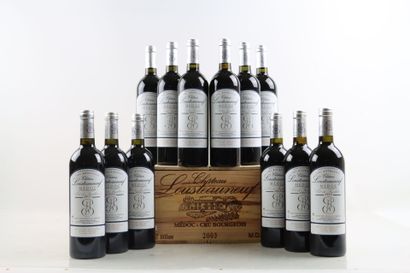 12 bouteilles de MEDOC Cru Bourgeois 2003...