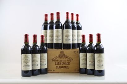 12 bouteilles de MARGAUX 1999 du Château...