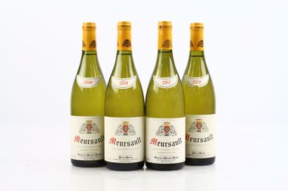 Réunion de 4 bouteilles de MEURSAULT du Domaine...
