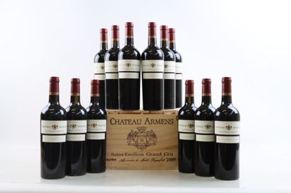 12 bottles of SAINT-EMILION Grand Cru 2009...