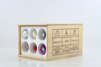 Caisse bois par DUCLOT de 6 bouteilles de...