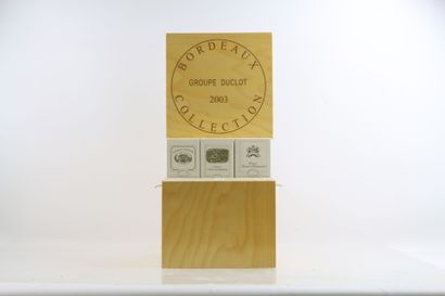 Caisse bois par DUCLOT de 9 bouteilles de...