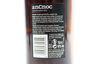 1 bouteille de WHISKY Highland ANCNOC 22...