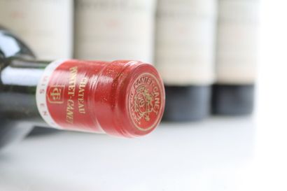 Caisse bois 12 bouteilles de PAUILLAC 1974...