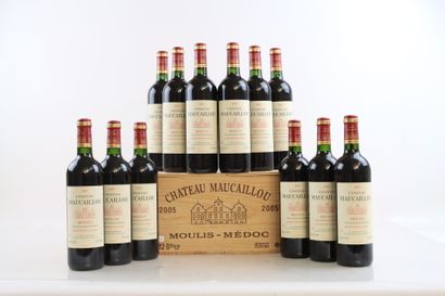 12 bouteilles de MOULIS EN MEDOC 2005 du...