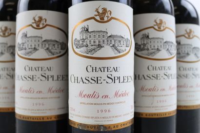 5 bouteilles de MOULIS EN MEDOC 1996 du Château...