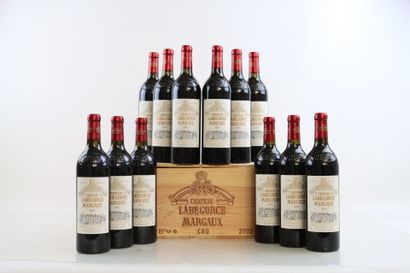 12 bouteilles de MARGAUX 2003 du Château...