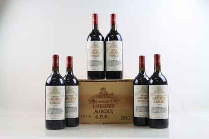 6 Magnums de MARGAUX 2003 du Château LABEGORCE,...