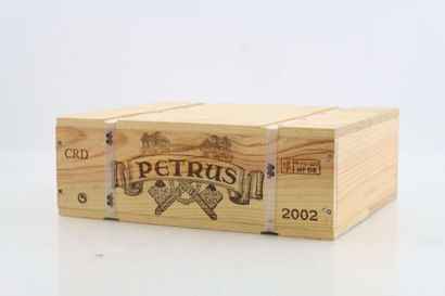 3 bottles of PETRUS POMEROL 2002, original...